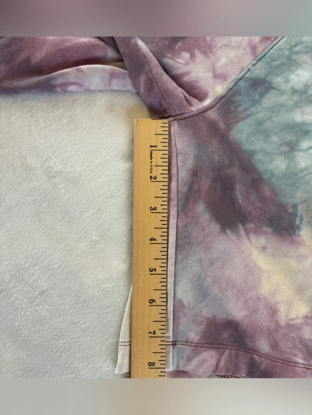 Abercrombie Kids 13/14 (XL) Active Shorts Purple Multi Tie Dye Athleisure Fleece